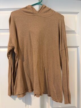 Cashmere Blend Hooded Long-Sleeve Women's Top